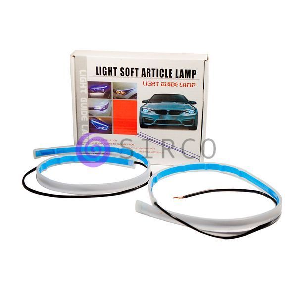 Ходовые LED огни подсветка в фару с бегущим поворотом 04k04p010 фото
