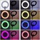 Кольцевая цветная селфи LED-лампа на штативе LED SOFT RING LIGHT MJ33 RGBW 33 см со штативом в комплекте 210 см 11k11p052v3 фото 4