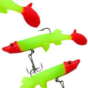Рыбацкая силиконовая многоразовая приманка для рыбы Jaixing Soft Lures 15.2g, 10см, 3шт, цвет 034 02k04p282v2 фото