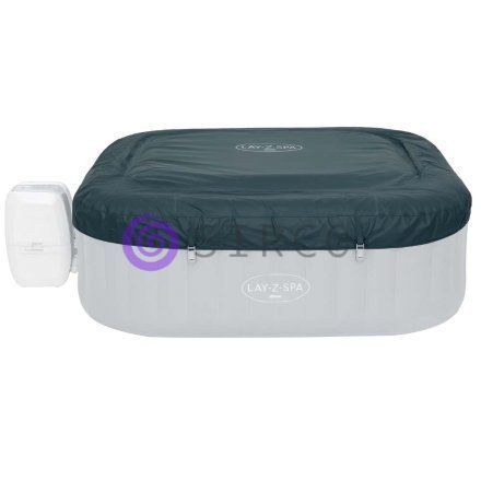 Надувне квадратне джакузі, аеро-масаж, тент, насос 1325 л/год Bestway Lay-Z-Spa Rome 6002U 180&times;180&times;66 см (AT) 02k12p342 фото