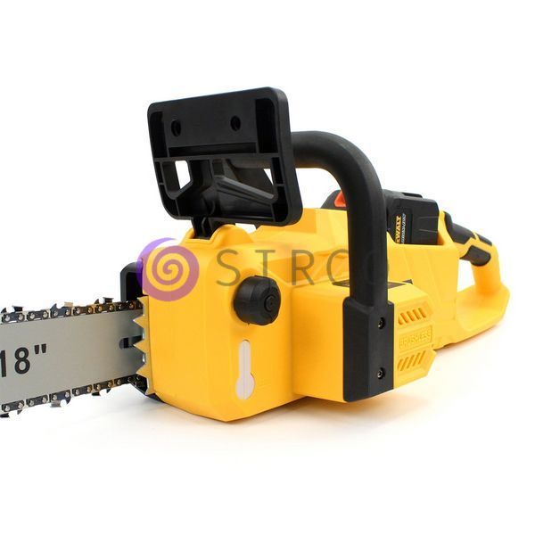 Акумуляторна пила DeWALT DCMCS574X1 (48V, 12AH, шина 45 см) з безключовою натяжкою ланцюга та ручним гальмом в кейсі 09k08p105 фото
