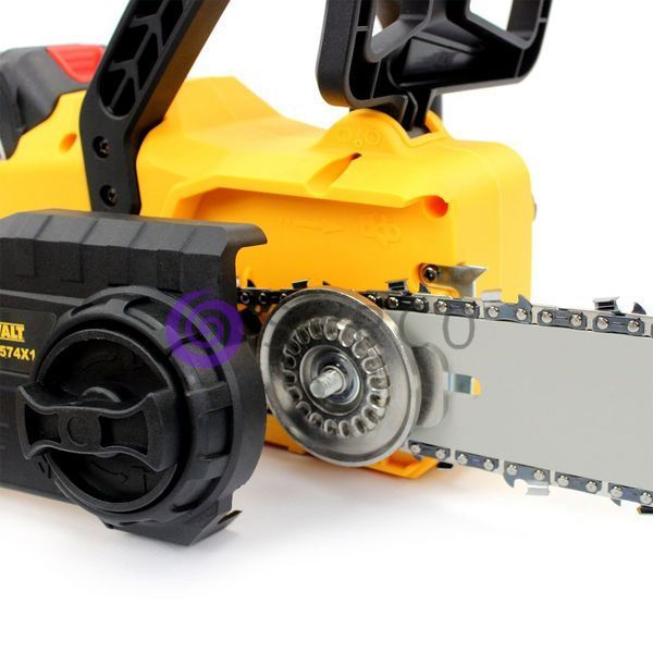 Акумуляторна пила DeWALT DCMCS574X1 (48V, 12AH, шина 45 см) з безключовою натяжкою ланцюга та ручним гальмом в кейсі 09k08p105 фото