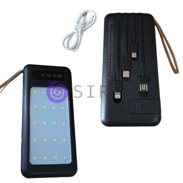 УМБ PowerBank XGB039 20 000 mАh LED ліхтар чорний/H-2 11k12p015v2 фото