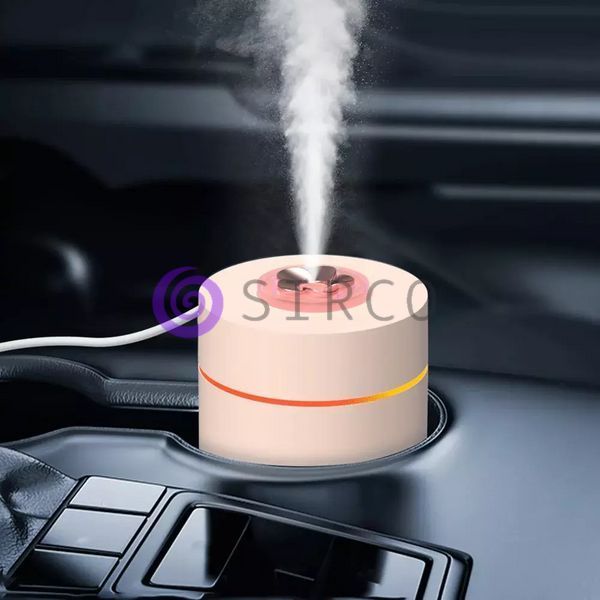 Портативний ультразвуковий зволожувач повітря Car Humidifier H2O 240 мл Рожевий 01k08p001v1 фото