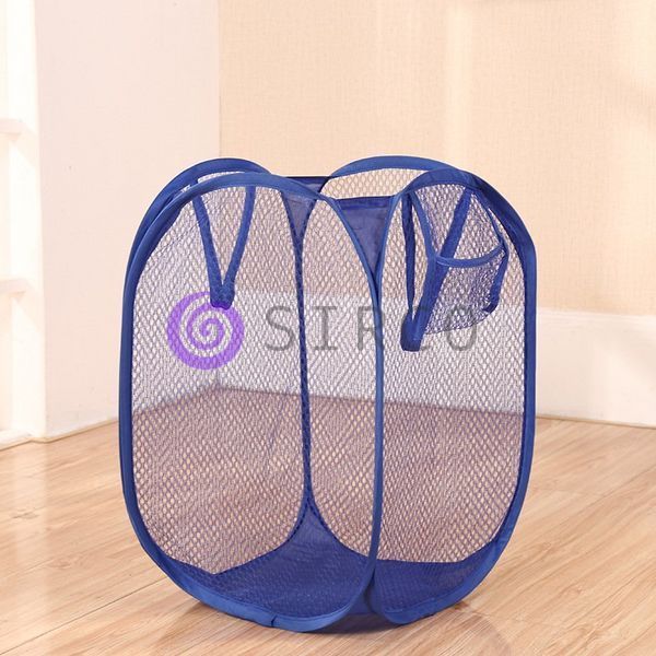 Корзина-сетка для игрушек, одежды Mesh 32*32*49см Синий (YAB) 03k16p161v2 фото