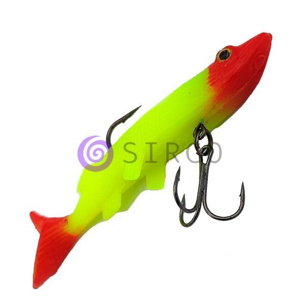 Рыбацкая силиконовая многоразовая приманка для рыбы Jaixing Soft Lures 15.2g, 10см, 3шт, цвет 034 02k04p282v2 фото
