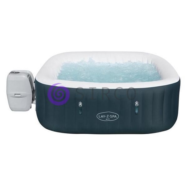Надувне квадратне джакузі, аеро-масаж, тент, насос 1325 л/год Bestway Lay-Z-Spa Rome 6002U 180&times;180&times;66 см (AT) 02k12p342 фото