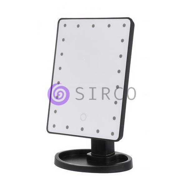 Косметичне дзеркало з підсвічуванням для макіяжу Large Led Mirror Чорне 07k04p033v1 фото