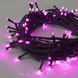 Новогодняя гирлянда зеленый провод XMAS Розовый нить 280 LED (20 метров) 12k01p014 фото 1