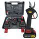 Секатор акумуляторний Lithium Scissors з 2 акумуляторами 12V у валізі, Чорний (AMN) 09k08p150v2 фото 1
