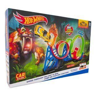 Детский игровой набор гоночная трасса с тремя кольцами и стартом Hot Wheel 6604 &ndash; Looping Track (AX) 03k10p432v2 фото