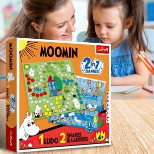 Настольная игра для детей - 2 в1 "Лудо + стремянки"/"Мумин"/Trefl/02208/(SB) 03k19p398 фото