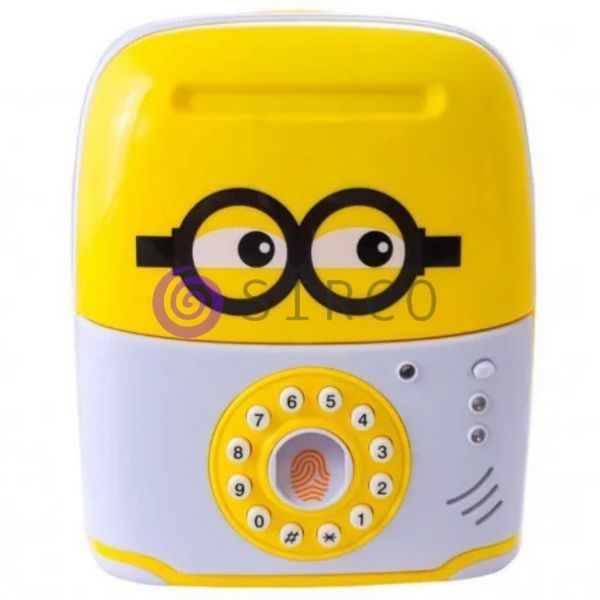 Копилка детский сейф с кодовым замком для бумажных денег и монет Миньон Minion (237) 03k05p122 фото