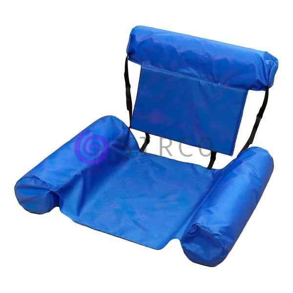 Надувной складной матрас Inflatable Floating Bed, надувное кресло, синий 02k01p059 фото