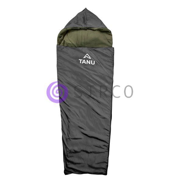 Туристичний портативний термо набір спальний мішок з подушкою TANU -25&deg;, 300 г/м2, 215*75 см Чорний (BR) 02k08p025v2 фото