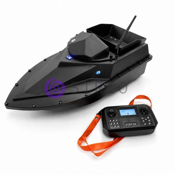 Прикормочний кораблик ZV1 GPS на радіокеруванні 12000 mAh 12V для завезення прикормки і снастей, Чорний (КР) 02k04p607 фото