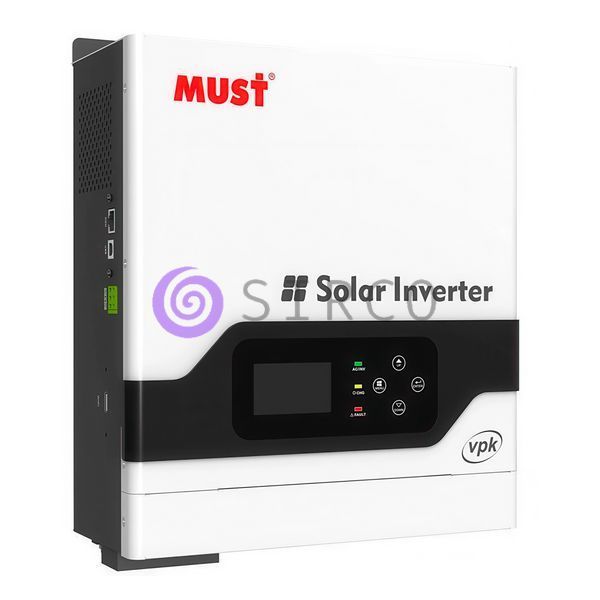 Гібридний настінний інвертор MUST PV18-3024 ECO, 3000W, 24V (ISML) 11k12p205v4 фото