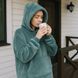 Тепла толстовка - плед худі з капюшоном HUGGLE HOODIE Зелений  01k06p001v2 фото 7