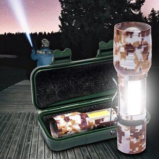 Акумуляторний ліхтарик у кейсі USB Charge (камуфляжний) 02k11p070 фото