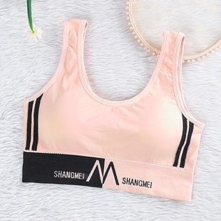 Бюстгальтер спортивный Shoulder Sports Suit NO , Женский удобный спортивный топ XXL Пудра/626 02k07p085v3 фото