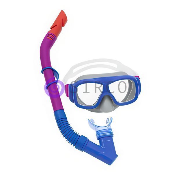 Набір для снорклінгу Bestway 24032 Hydro-Swim/Explora 2в1 &mdash; маска для плавання + трубка, дитячий 7+ Синій (AT) 02k10p506v1 фото