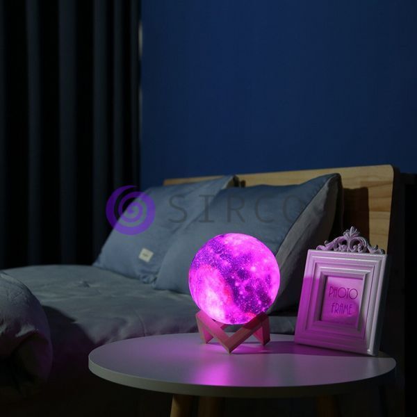 Настольный 3Д ночник-светильник с сенсорным управлением Луна "Moon Lamp" 20см (509) 01k09p065v2 фото
