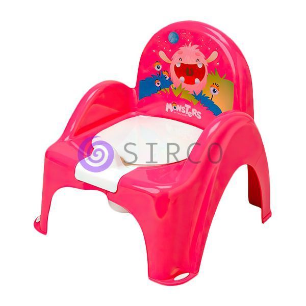 Горшок - стульчик для детей с музыкой "Монстрики" (розовый) Tega Baby/PO-027-127/(SB) 03k20p047v2 фото