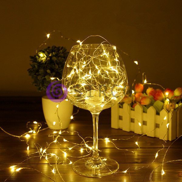 Новогодняя гирлянда Xmas "Роса" на батарейках 5 м Теплое свечение 12k01p035v1 фото