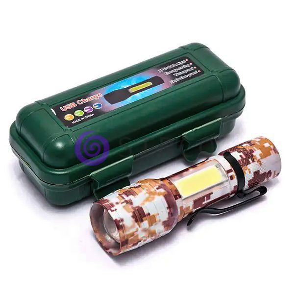 Акумуляторний ліхтарик у кейсі USB Charge (камуфляжний) 02k11p070 фото