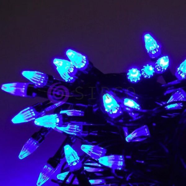 Гирлянда Дождик черный провод прозрачная коническая лампа 7м 320LED 320- SHORT-CURTAIN-7M-W (ЕМ) 12k01p144 фото