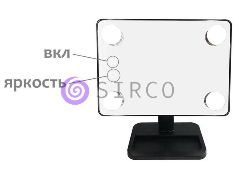 Дзеркало сенсорне з LED підсвічуванням для макіяжу Cosmetie Mirror 360 Rotation Angel 07k04p055 фото