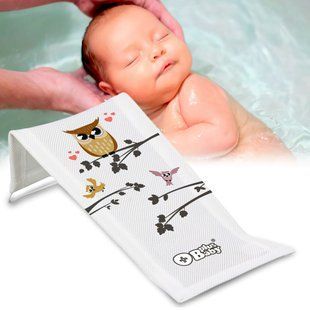 Лежак для купання дітей із малюнком Сови "Plus baby" (Бiлий)/ PB-SOWA-026-103/(SB) 03k20p059 фото