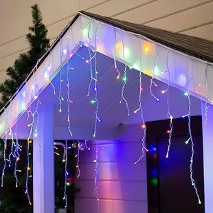 Новорічна гірлянда Xmas Бахрома прозорий провід 120 Led діодів (на коробці 200 led діодів) 3.5 * 0.45м Мультик 12k01p011 фото