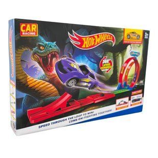 Детский игровой набор гоночная трасса с тремя кольцами и стартом Hot Wheels 6603 &ndash; Looping Track (AX) 03k10p432v3 фото