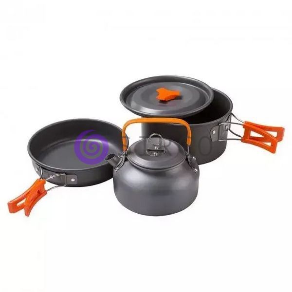 Туристический походный набор посуды для кемпинга Cooking Set DS-308 1716 (JS) 02k02p025 фото