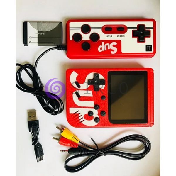 Портативная игровая приставка с джойстиком RETRO GAME BOX SUP DENDY 400 IN 1 консоль Черная 11k10p002v5 фото