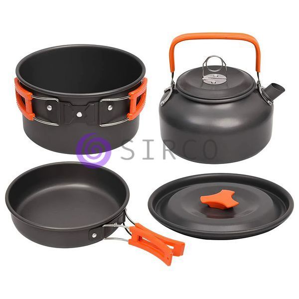 Туристический походный набор посуды для кемпинга Cooking Set DS-308 1716 (JS) 02k02p025 фото