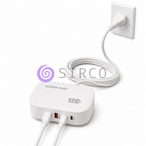 Зарядный адаптер 26X-206 120 W на 4 порта, 2&times;USB-A и 2&times;USB-C, быстрая зарядка (509/5093) 11k06p506v1 фото