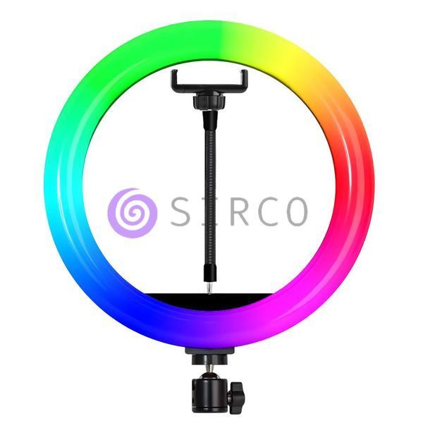 Кільцева LED лампа RGB, 1 кріплення керування на дроті, USB, 36 см (YAB) 11k11p011v5 фото