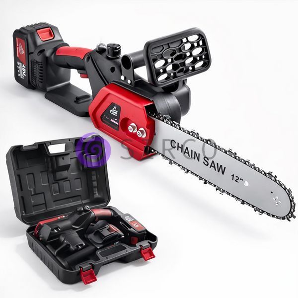 Акумуляторна пила в кейсі 12 дюймів  Electric saw з 2 акумуляторами/Ланцюгова пила  (205/4234) 09k08p161 фото