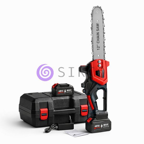 Акумуляторна пила в кейсі 12 дюймів  Electric saw з 2 акумуляторами/Ланцюгова пила  (205/4234) 09k08p161 фото