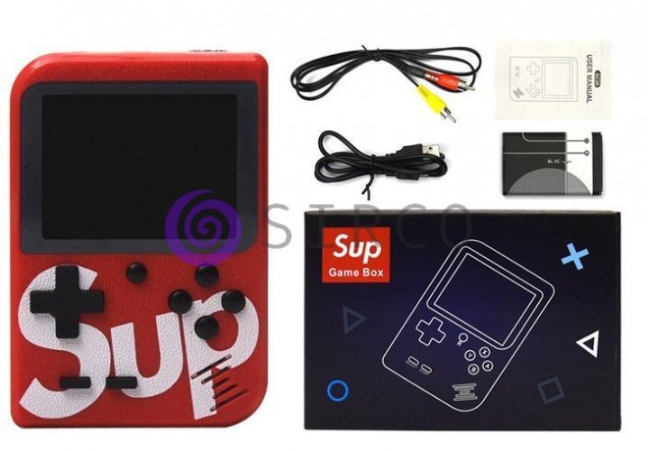 Портативная игровая приставка с джойстиком RETRO GAME BOX SUP DENDY 400 IN 1 консоль Черная 11k10p002v5 фото