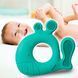 Дитячий силіконовий ортодонтичний прорізувач для зубів Babyono "Кіт Чук" Блакитний (935/01) (SB) 03k17p349 фото 1