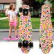 Penny Board Квиты скейт 25 см со светящимися колесами, до 80 кг двусторонняя расцветка 13k03p007v4 фото 1