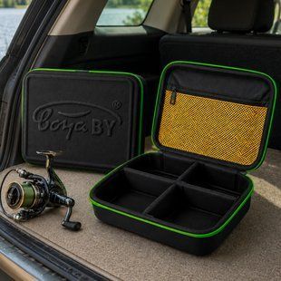 Рибальська сумка для котушок BoyaBY Reel Case водовідштовхувальна з внутрішніми кишенями (988) 02k04p490 фото