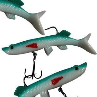 Рыбацкая силиконовая многоразовая приманка для рыбы Jaixing Soft Lures 15.2g, 10см, 3шт, цвет 702 02k04p282v4 фото