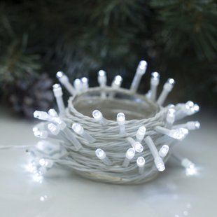 Гирлянда "Нить" 10 м , IP20, белая нить, 1000 LED, 8 режимов, 220 В (холодный белый) 12k01p112 фото