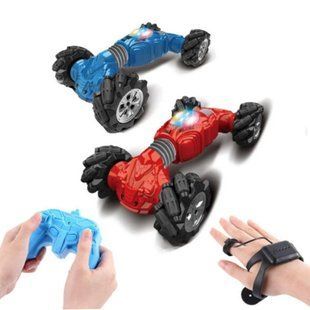 Радиоуправляемая детская трюковая машинка Willesu Toys double sided, перевертыш, управление рукой (212) 03k10p130 фото