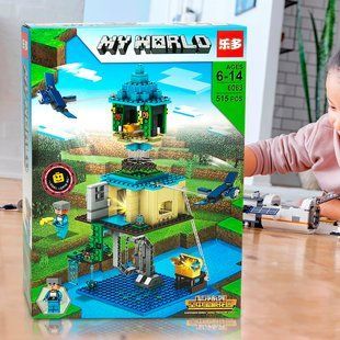 Детский развивающий конструктор "Небесный сад сокровищ" Minecraft 6063 515 деталей (593) 03k03p015 фото