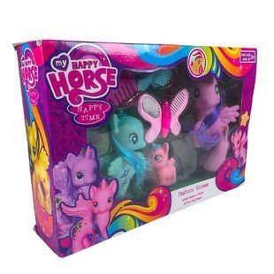 Детский набор игрушек единороги с аксессуарами My happy horse NL-A-23-3 (AHMD) 03k09p186 фото